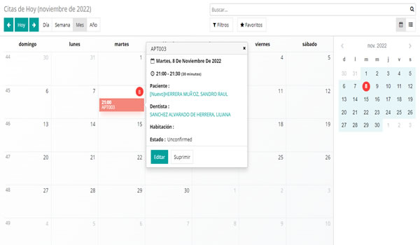 agenda virtual