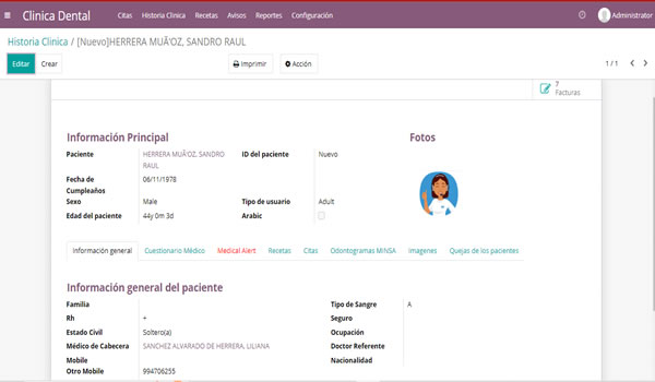historia clinica